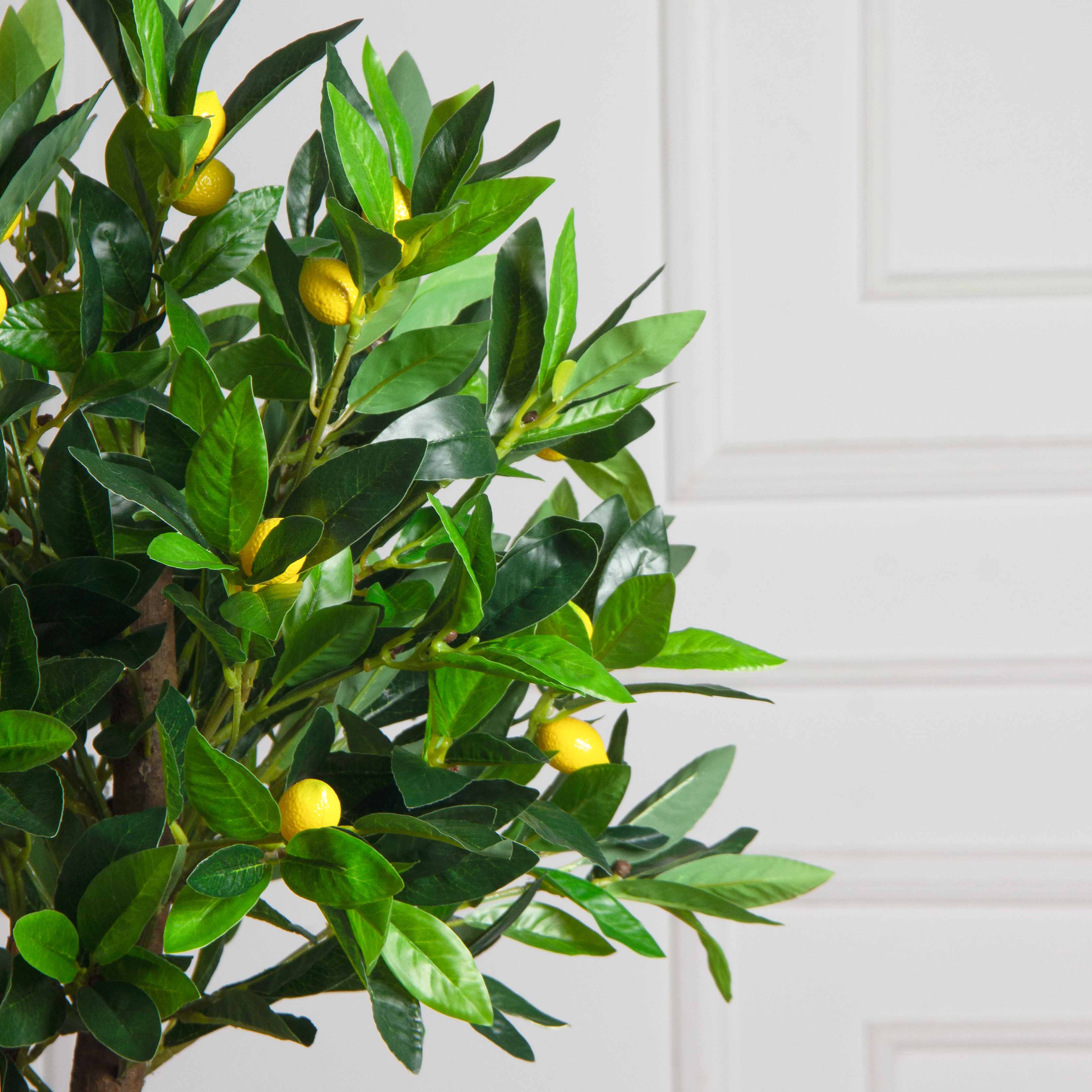 080/РН/188/20М(з)(F) Лимон искусственный с плодами h80см_5