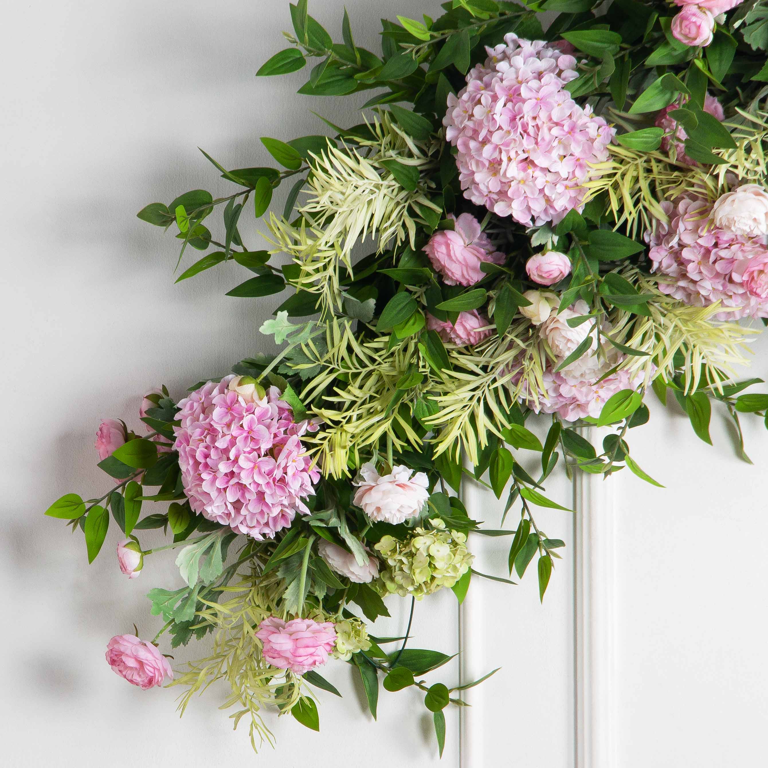 ДЛ166/2(з)(F) Декор входной группы цветочный (полукруг) h220см (шир 55см)_3