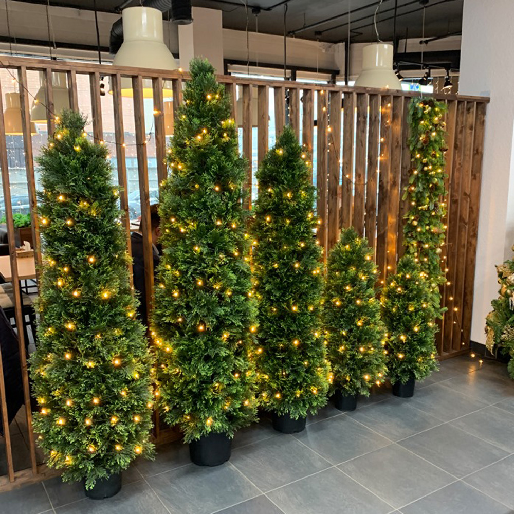 Т040/146(F) Туя искусственная конус Люкс h40см _3