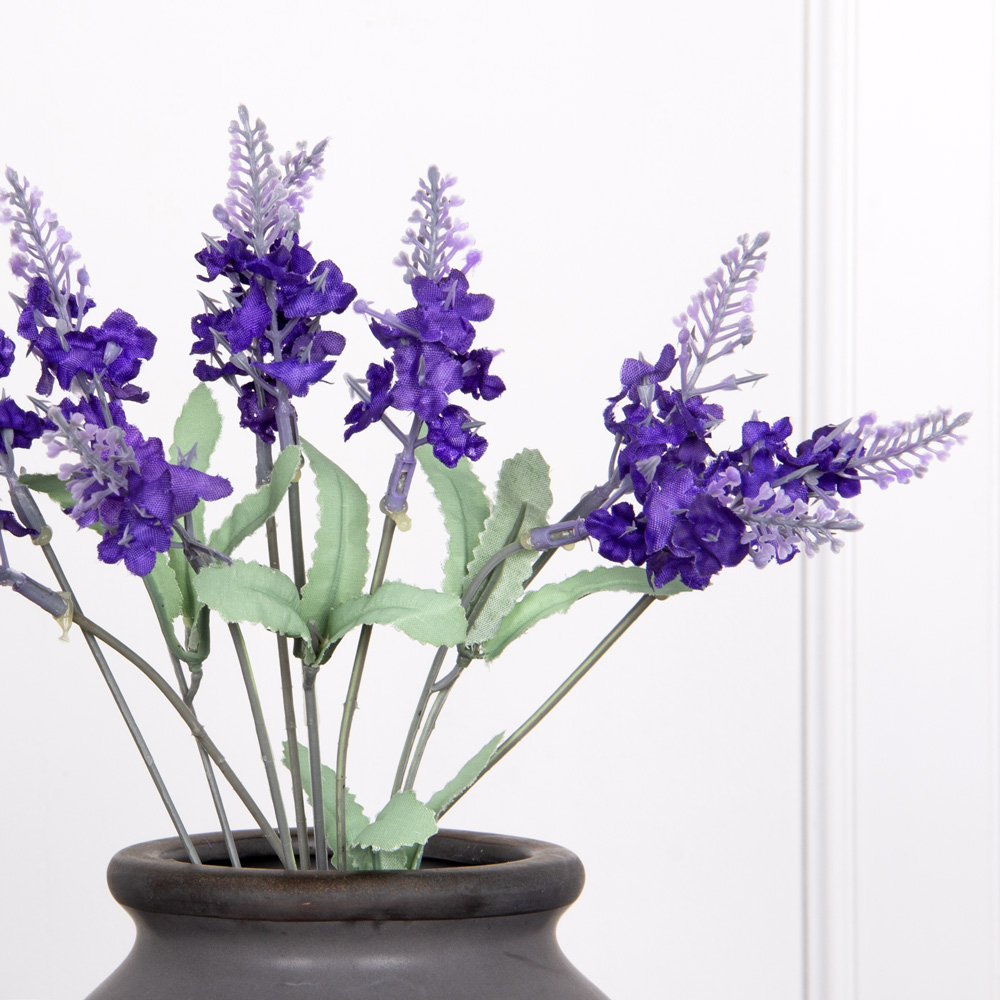 7142/0016-1 Лаванда искусственная 10 частей, h31см, сириневая/фиолетовая_1