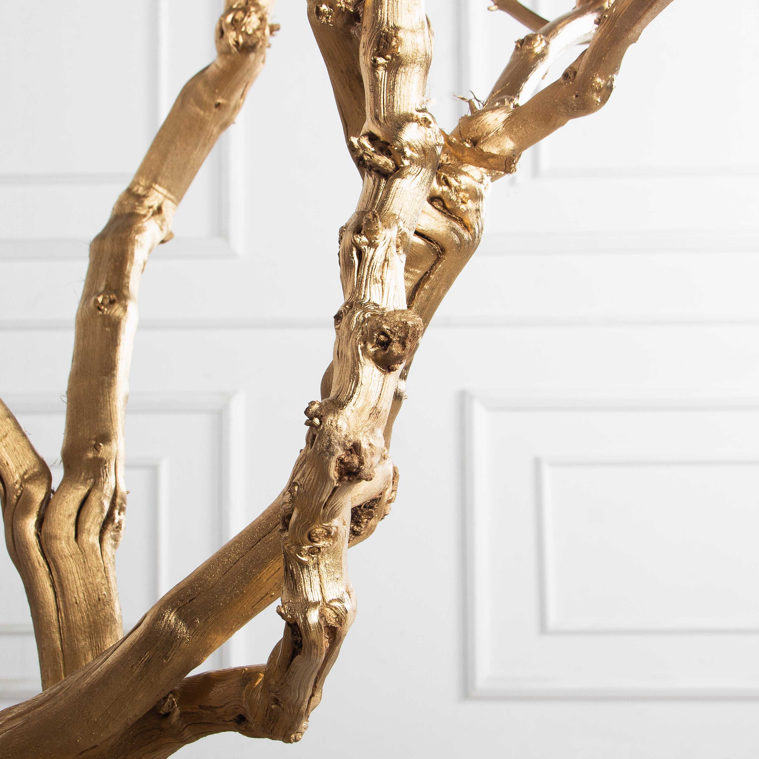 140/ДЗ(Пр)(F) Дерево интерьерное h140см, натуральная древесина, золотое_3