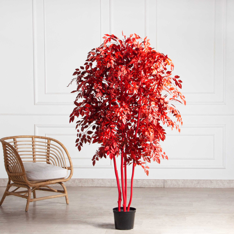 170/РН/17М(з)(F) Фикус искусственный с покрасом RAL3020. h170см d90см, латекс_1