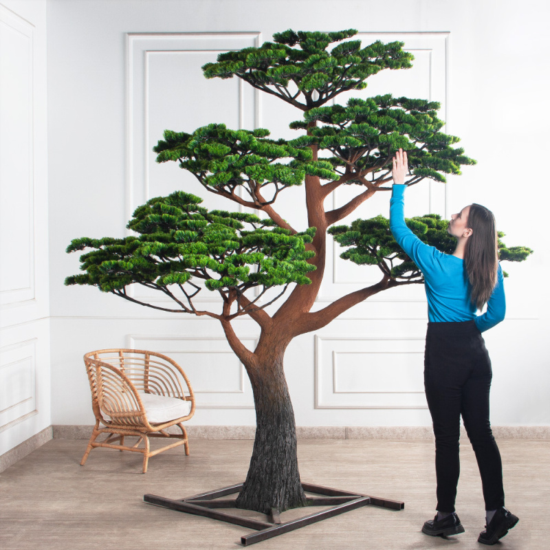 260МЕТ/ДС/МЯ/30-1(F) Бонсай искусственный Сосна h260см d260см_1