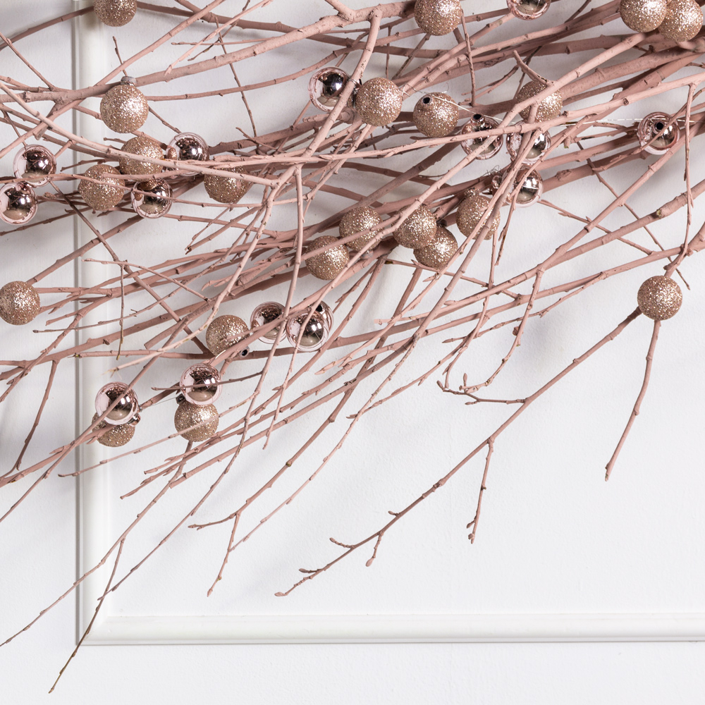 Л85-9(з)(F) Лиана искусственная зимняя с шарами L100см, бронза_2