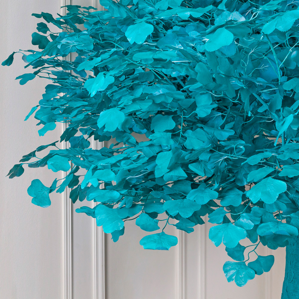 250Разб/176(з.) Гинкго искусственный h250см, d170см(бирюза)_2