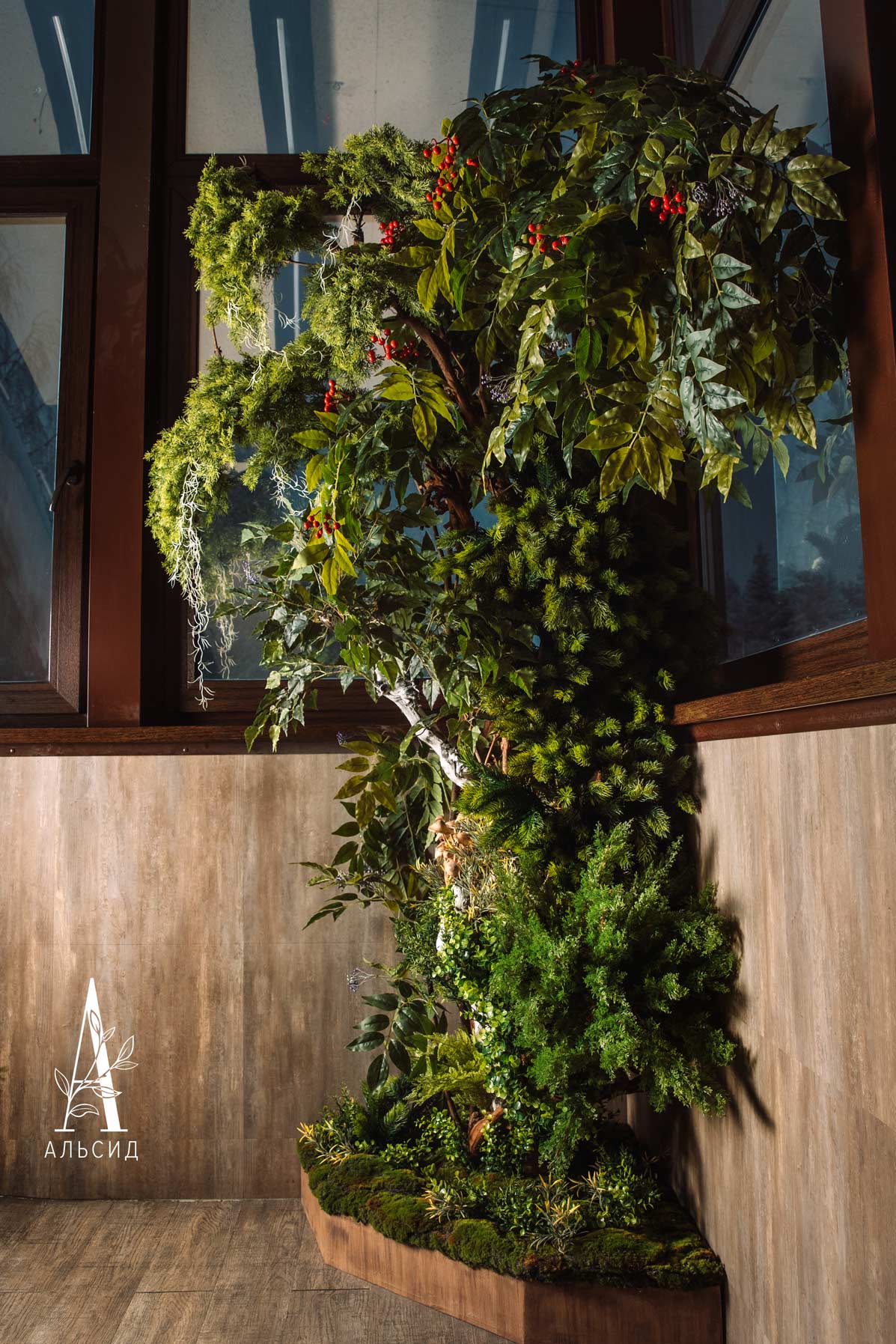 260/РН/ОС Декоративный фрагмент леса h260см _8