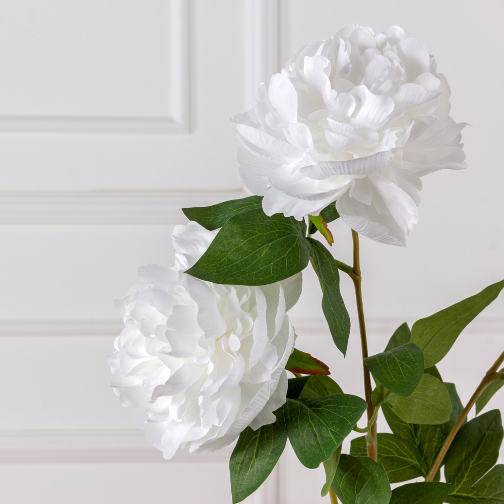 7141А/9120-22/23Р Пион искусственный 1 голова d13см, h64см, белый_2