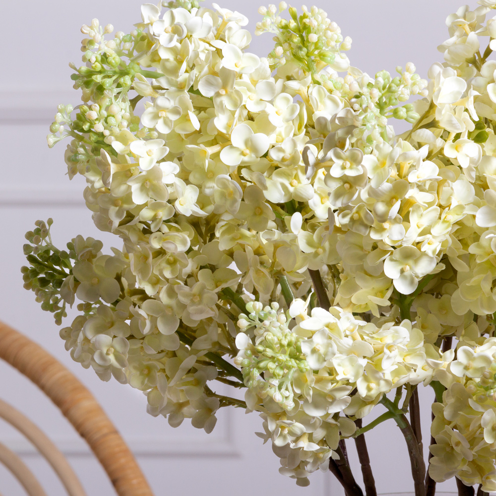 7141А/0443-22/9(F) Сирень искусственная h64см, бело-зеленая (латекс)_1