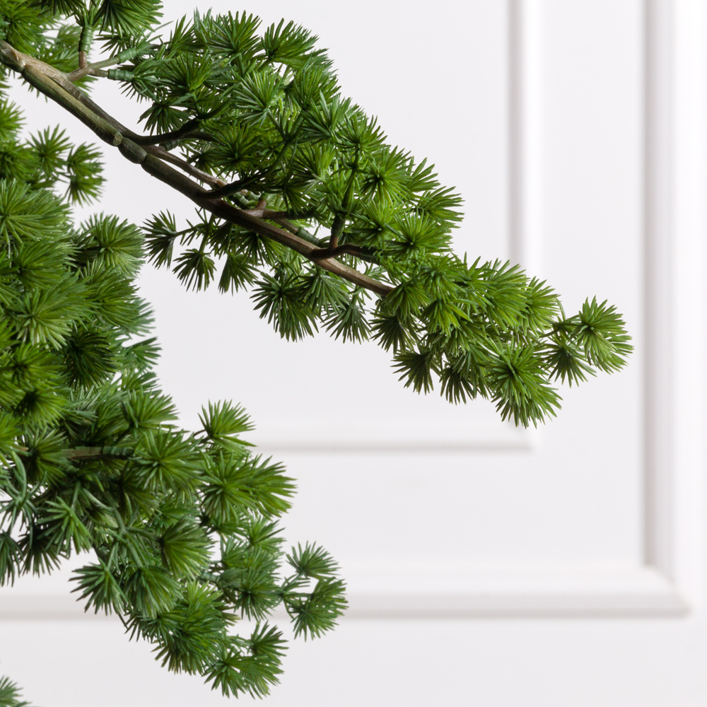 БС150/2К/ОС/30(F) Бонсай искусственный Сосна h150см в кашпо со мхом d26см_2