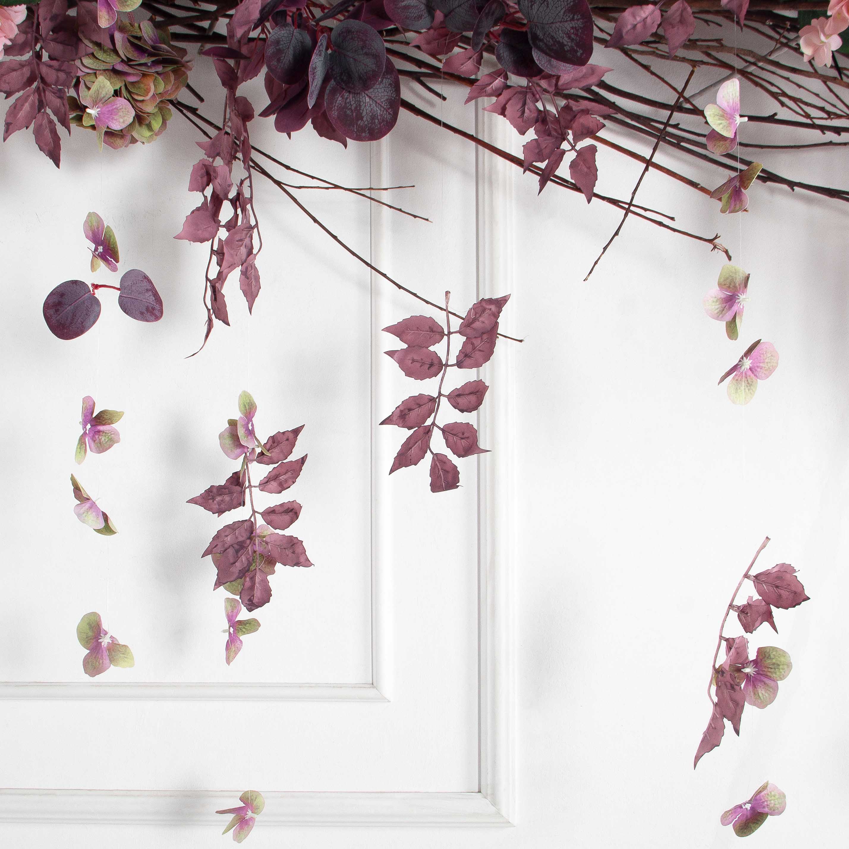 Л173(Пр)(F) Лиана искусственная пепельно-пурпурная L100см_5