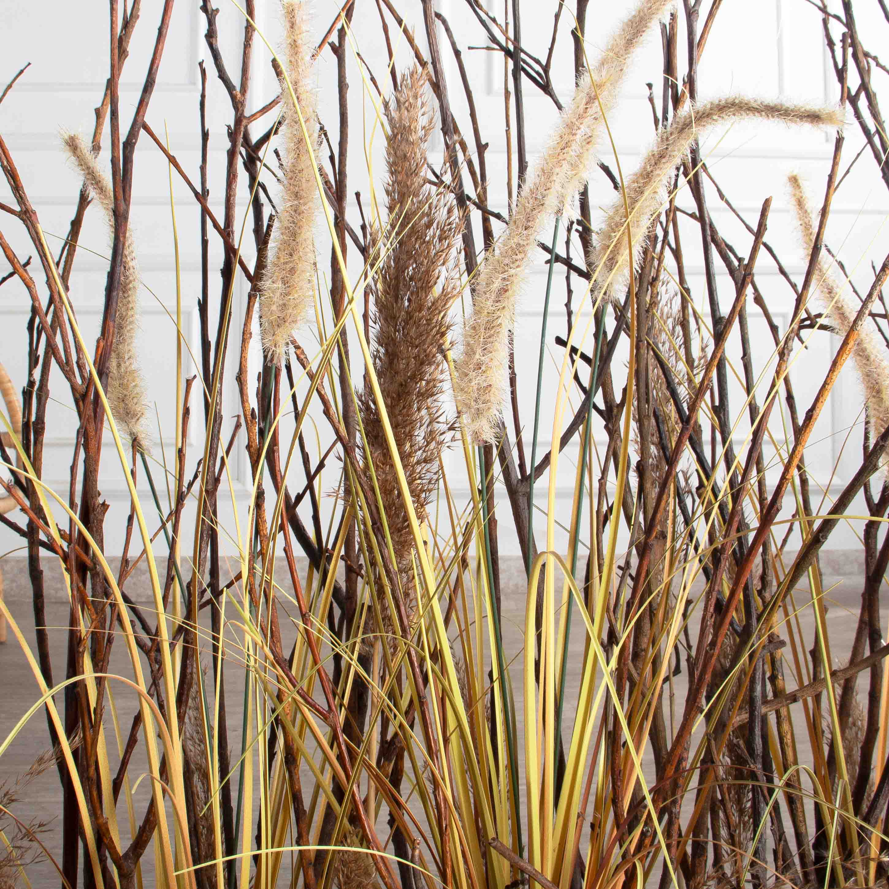 К542(Пр)(F) Композиция искусственная Осока с камышом на основании_7