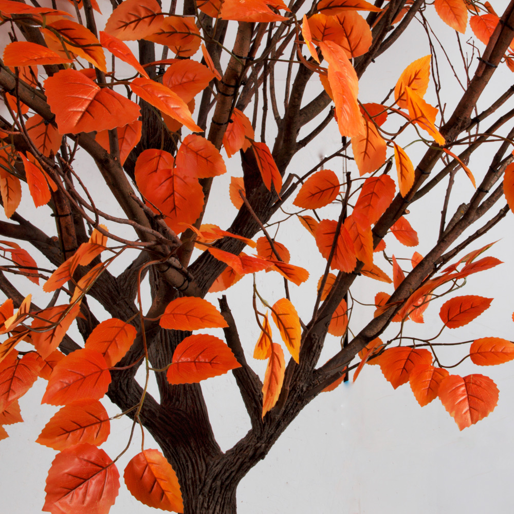 310Гбст/разб/РН/635(F) Осина искусственная  h310см d250см, оранжевая_5