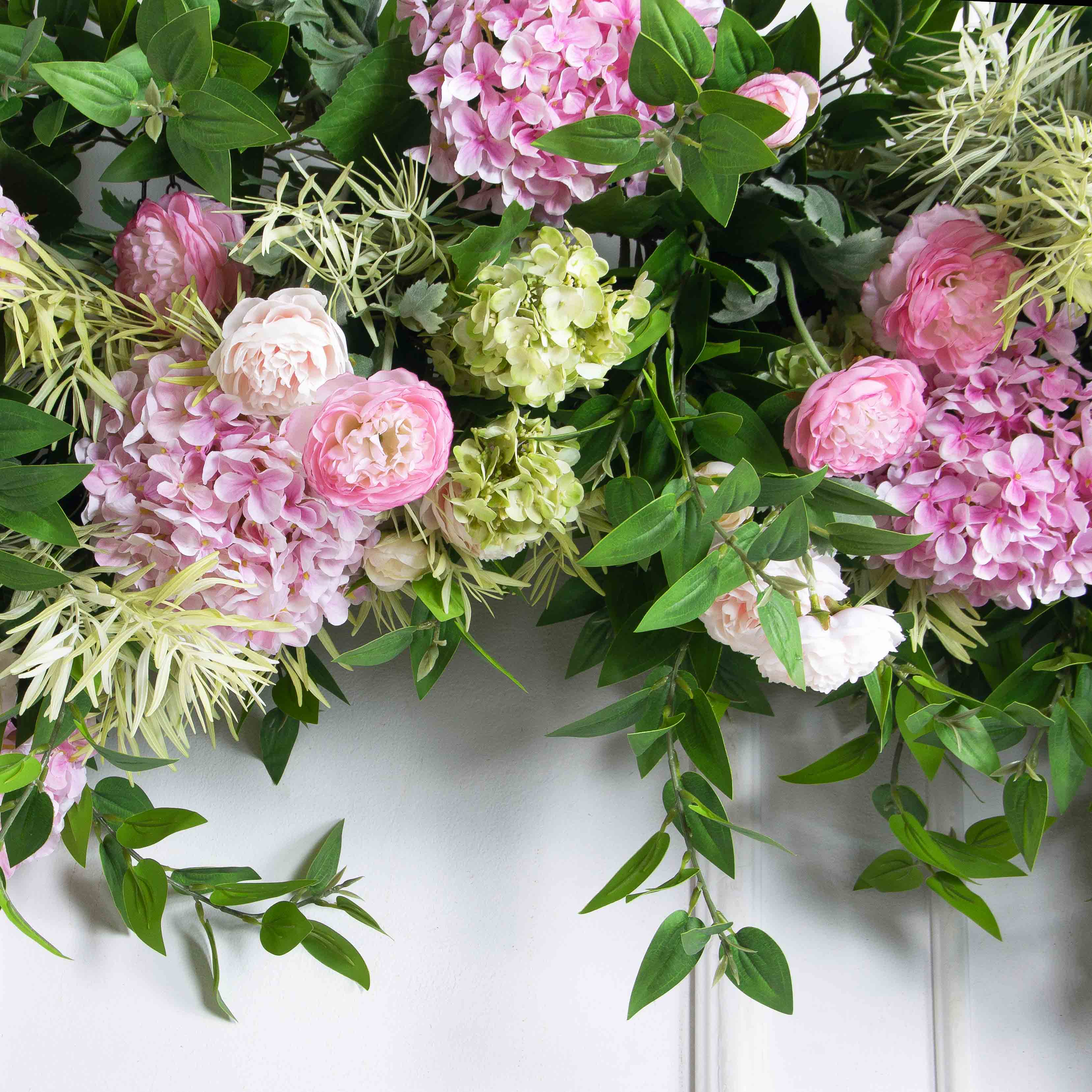 ДЛ166/2(з)(F) Декор входной группы цветочный (полукруг) h220см (шир 55см)_6