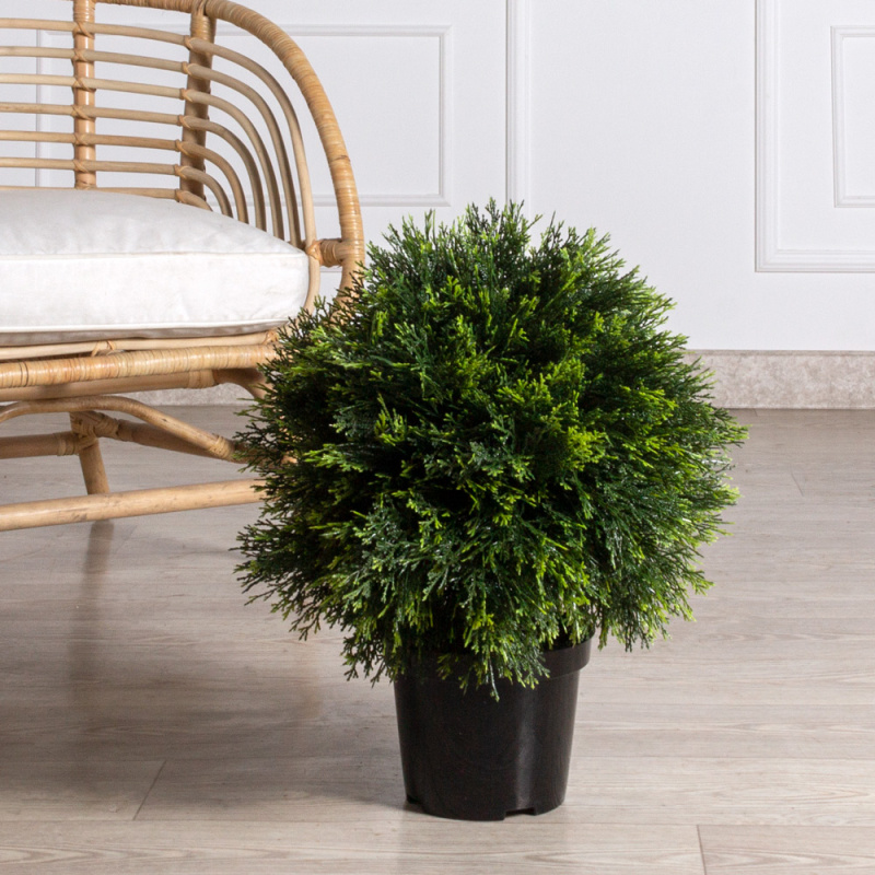 040/Ш/146 Туя искусственная шар Люкс для улицы h50см, d40см_5