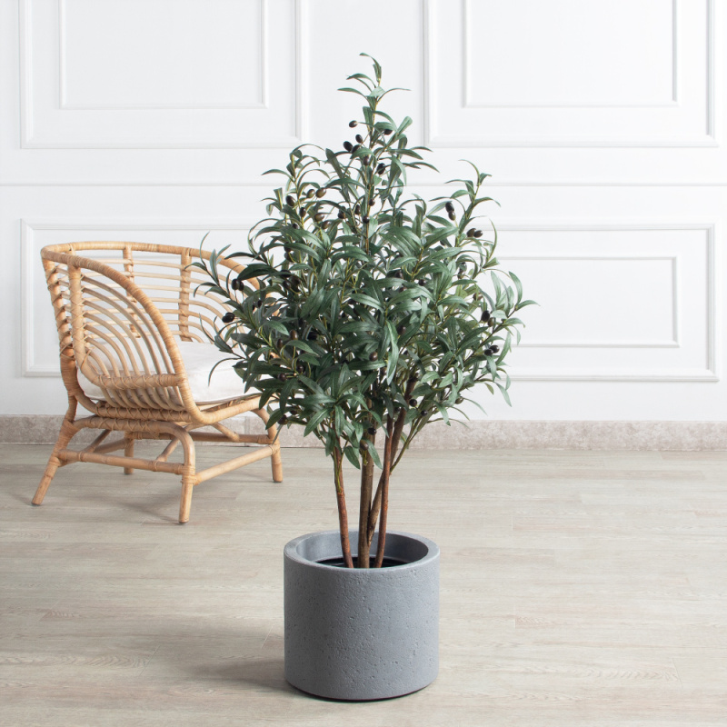 110/РН/465-1(з)(F) Оливковое дерево искусственное Нэйч с плодами h110см_1