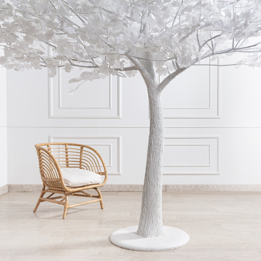 270МЕТст/разб/ОБ/176(F) Дерево искусственное разборное Гинкго  h270см, белое_2