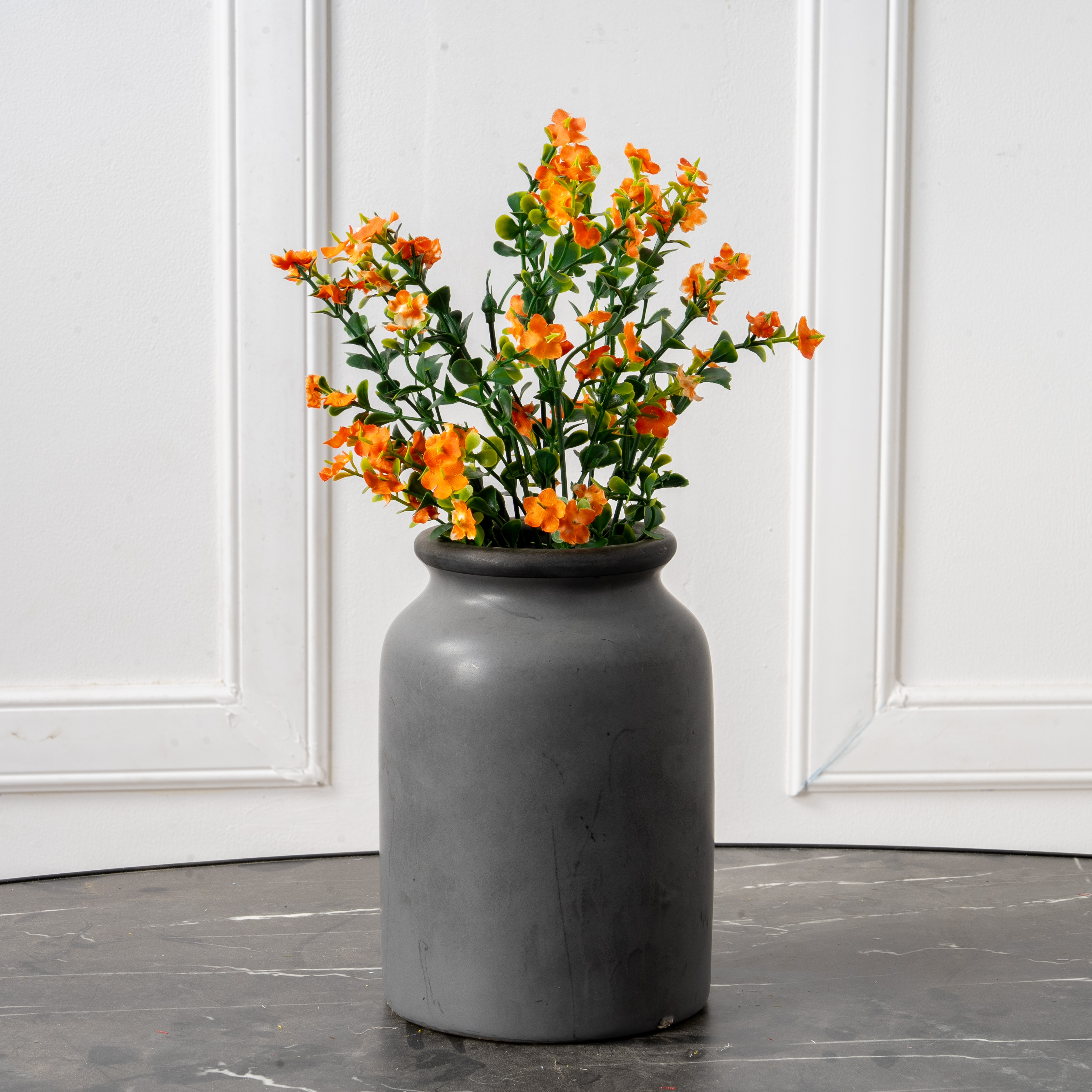 7143/0016-5 Самшит искусственный цветущий 7 частей, h35см (микс)_5