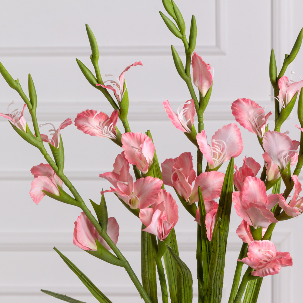 7141А/9120-26/1Р Гладиолус искусственный h85см, розовый_1