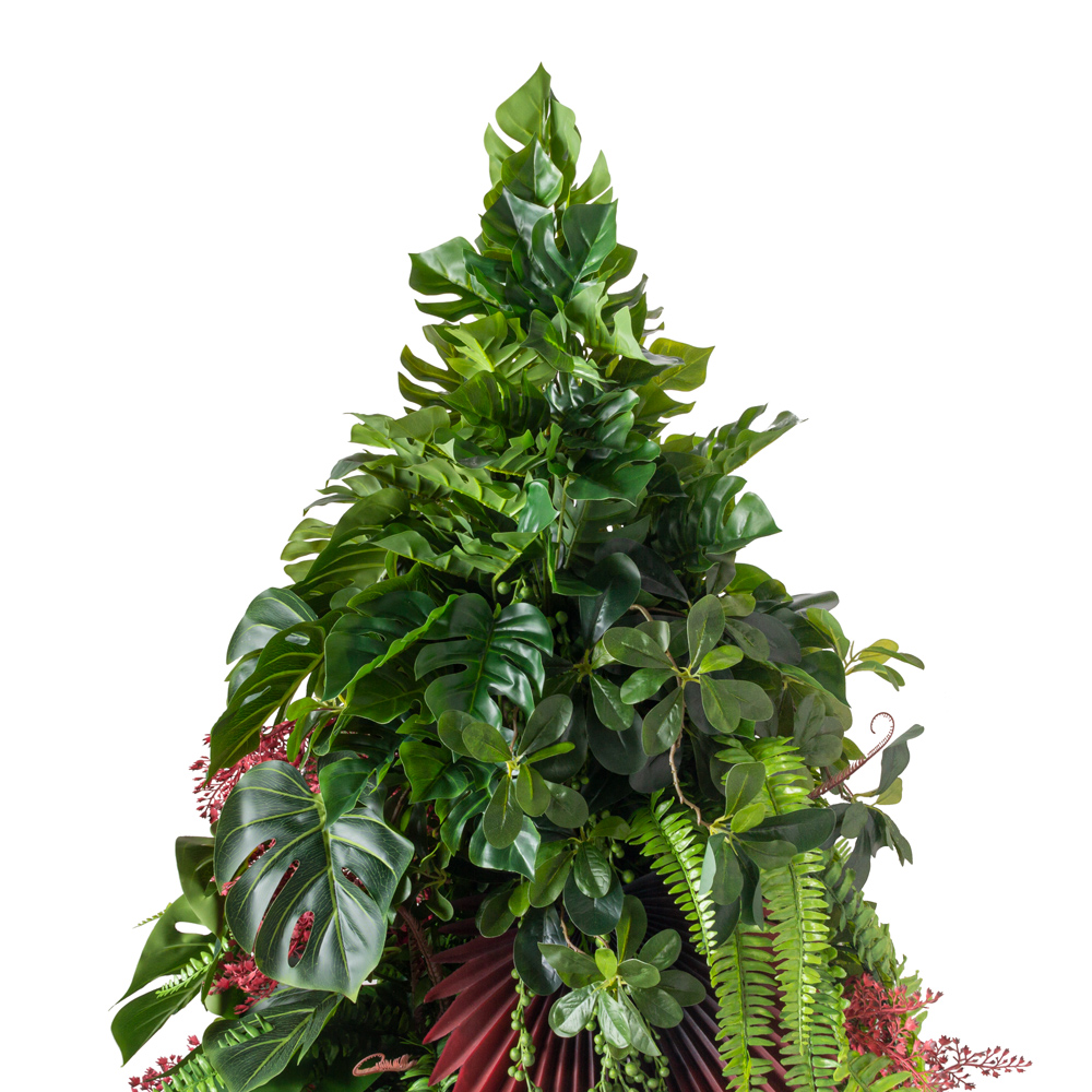 К460(Promo) Композиция искусственная Елка из Тропических растений h150см_2