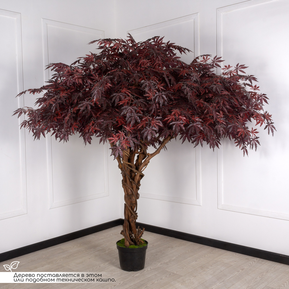 200/ОС/400-1(з) Клен японский искусственный h200см (латекс), бордо_2