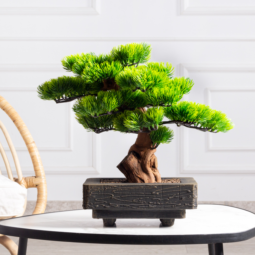 БС035/3К-2(з)(F) Бонсай искусственный Сосна h35см_1