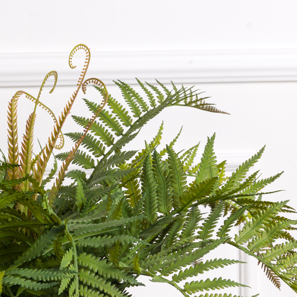 КС94 Папоротник искусственный большой h24см в кашпо d11см_1