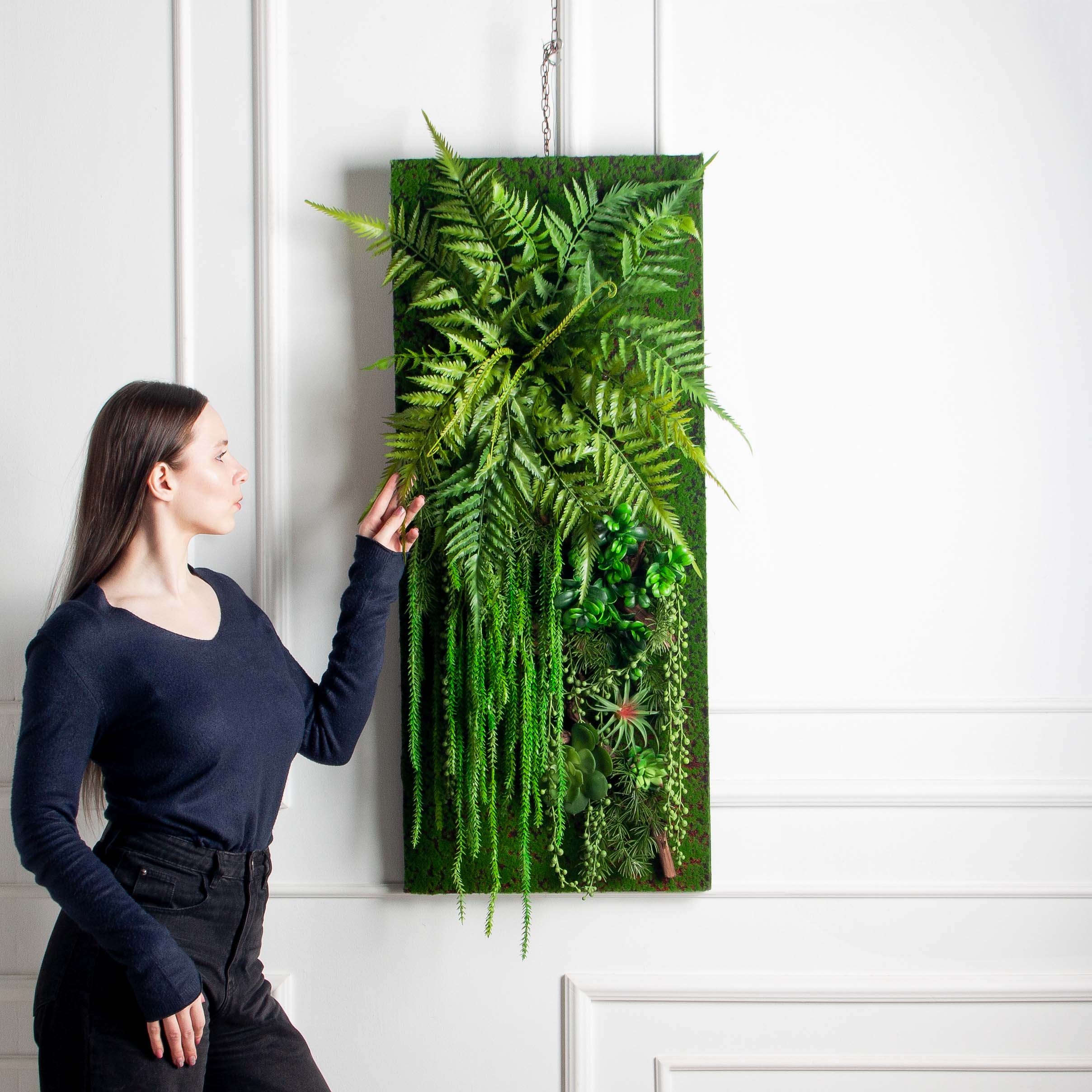 ФК03(з.)(F) Фитокартина с Эхеверией (44х h105см)_2