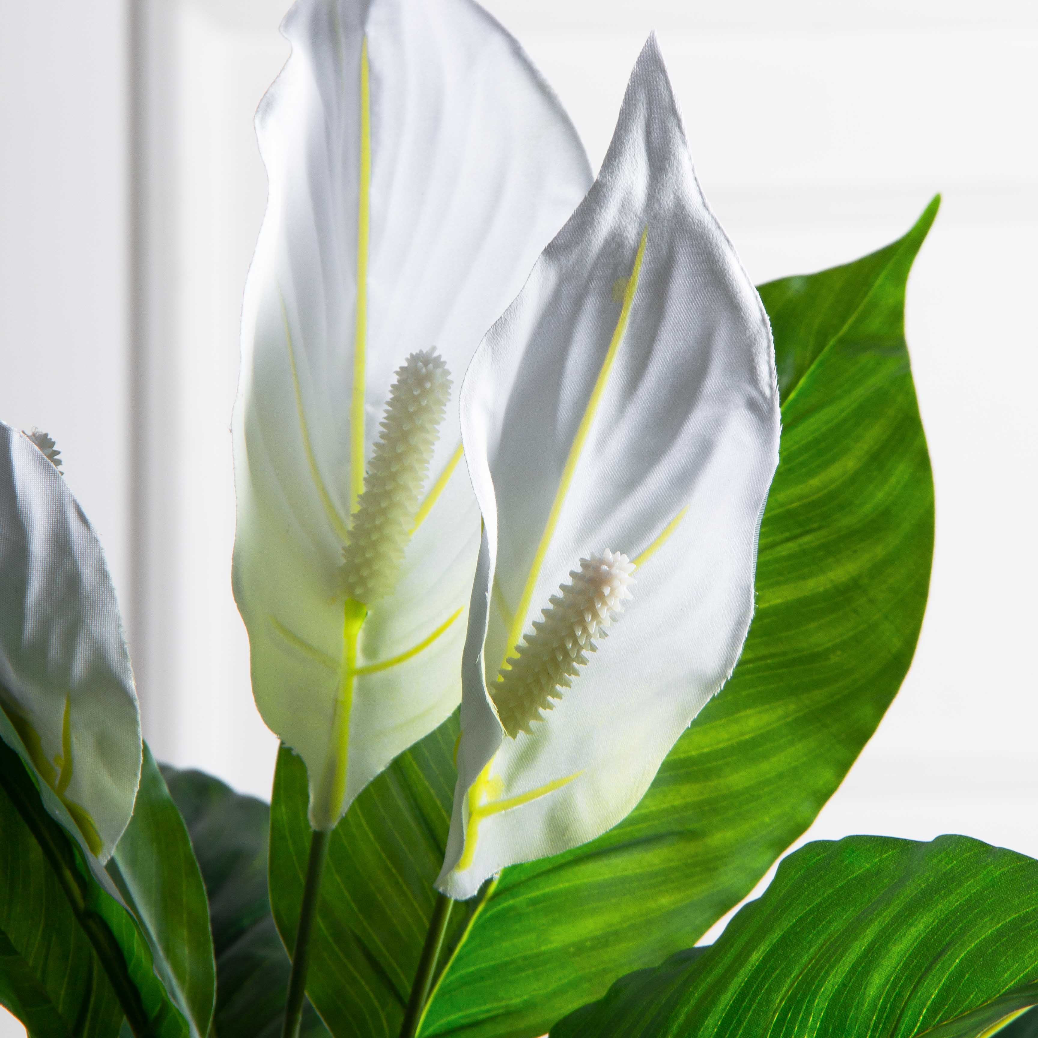 К60/217(F) Спатифиллум искусственный цветущий h60см_6