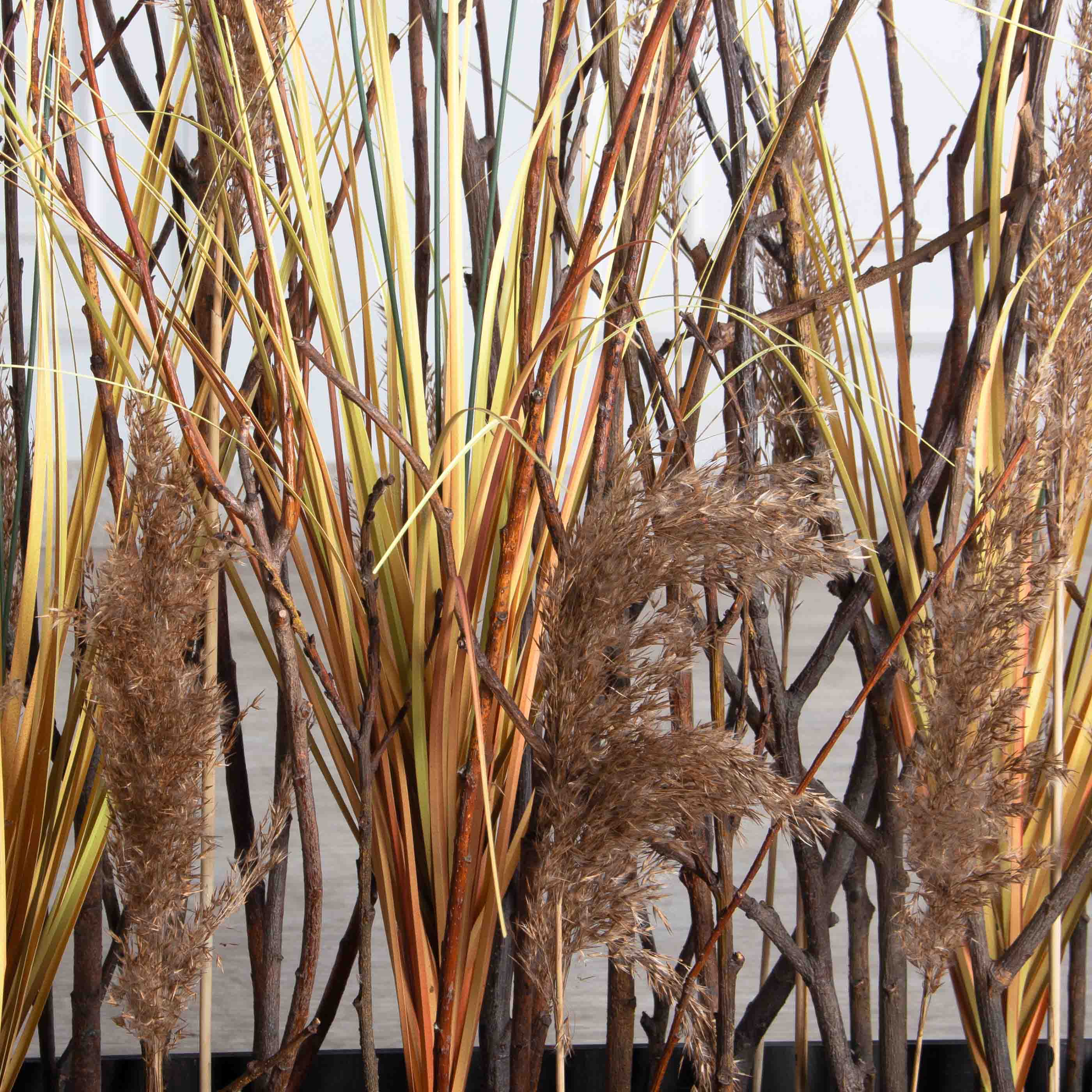 К542(Пр)(F) Композиция искусственная Осока с камышом на основании_4