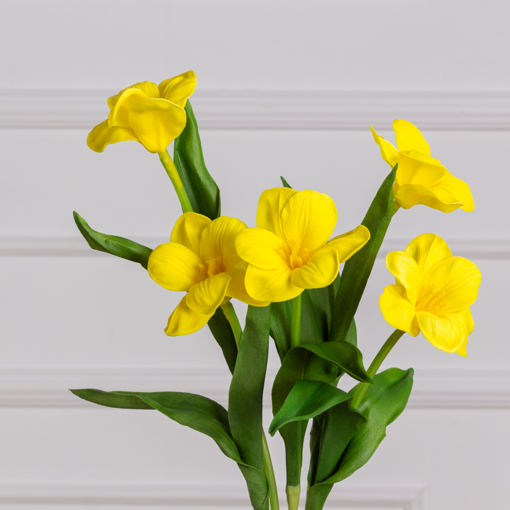 7141А/0443-02/3Р Тюльпан распустившийся искусственный d8см, h50см, желтый_1