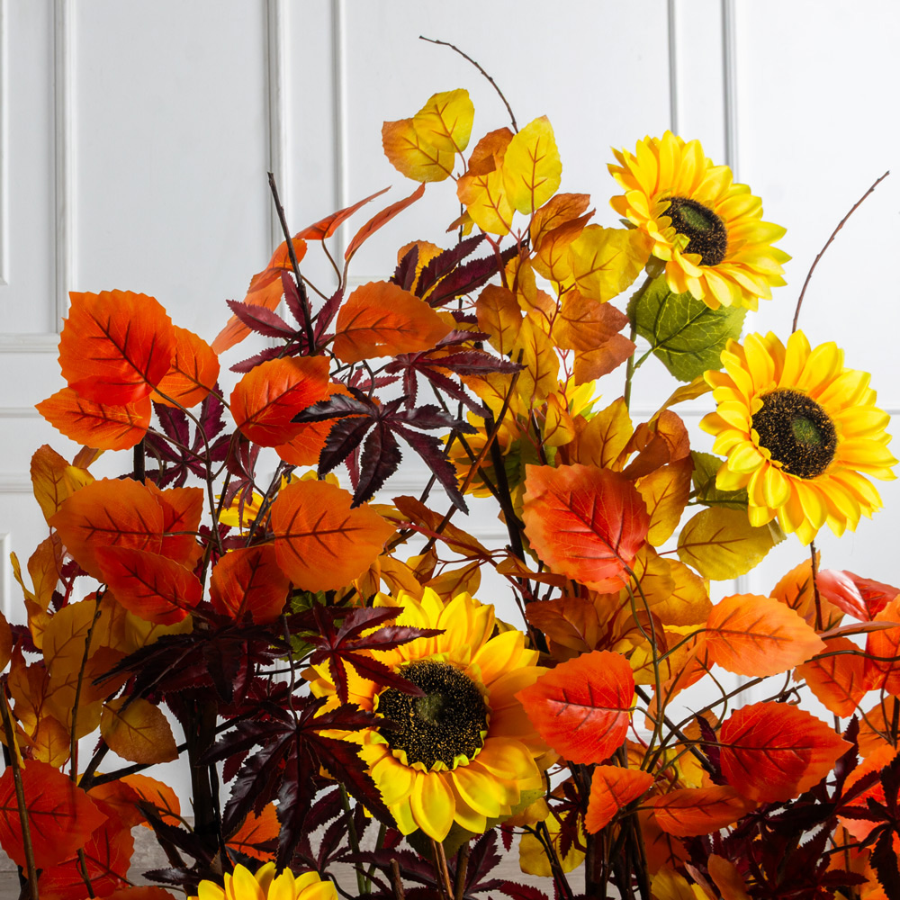 К543(Пр)(F) Композиция искусственная осенняя с подсолнухами на основании_6