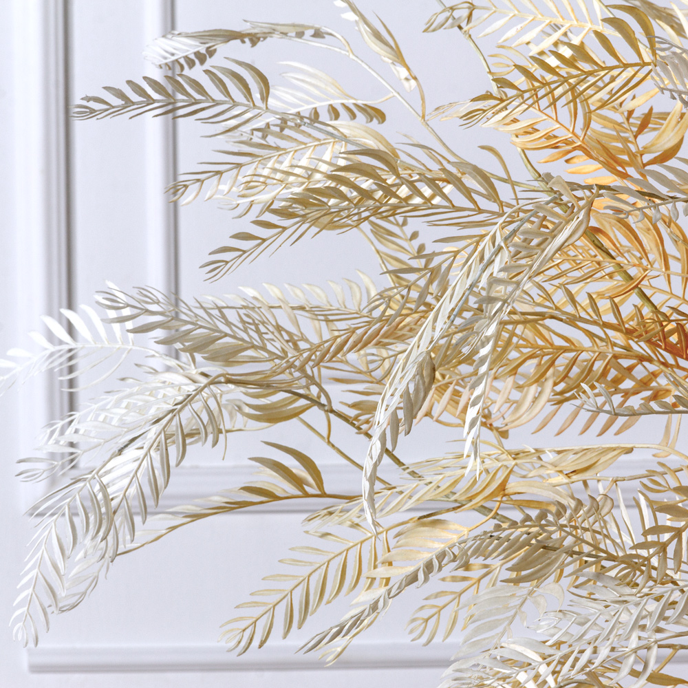 180/РН/488 Альбиция искусственная интерьерная h180см на основании, кремовая_2