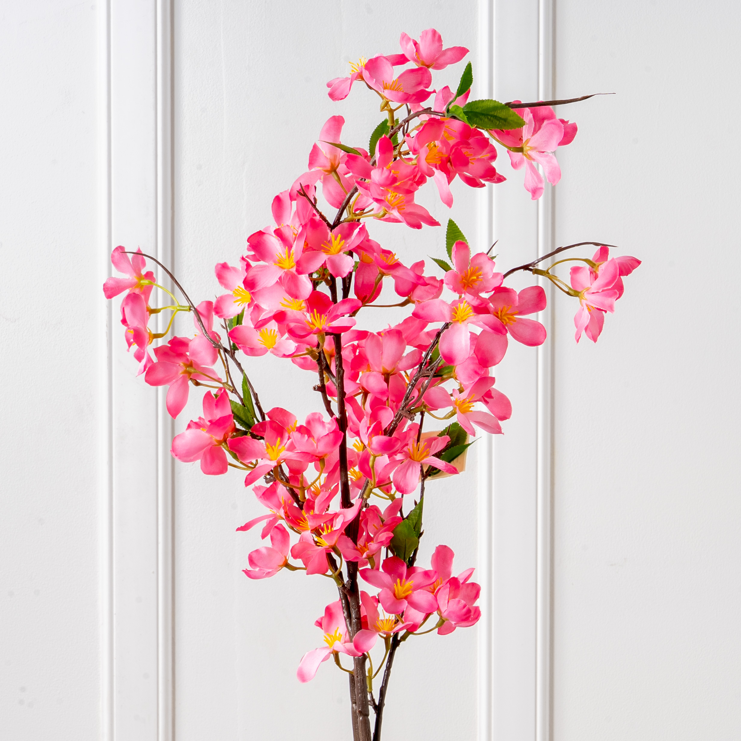 7141А/9149-02/1 Ветка яблони искусственная h96см, ярко розовая_1