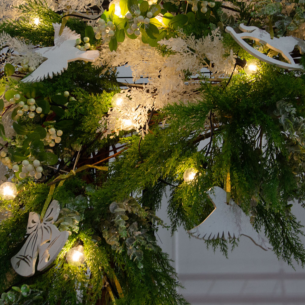 ДЛ192/СВ04(Пр)(Fix)(F)Декор вход.группы h200см н/прутьях, прист.с ретро-гирляндой, скандинав.стиль_5