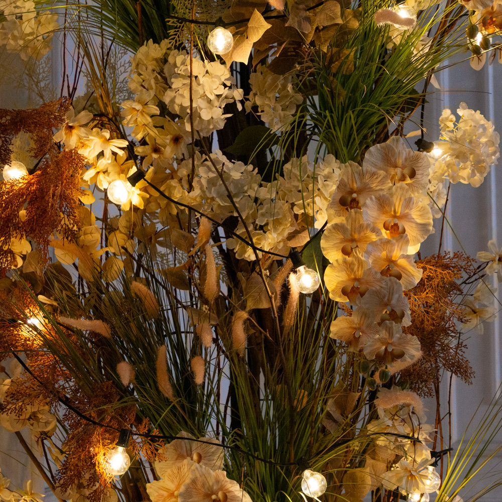 ДЛ176/СВ04(Пр)(Fix)(F)Декор вход. группы h300см н/прутьях,пристен. c ретро-гирляндой,бежевый_8