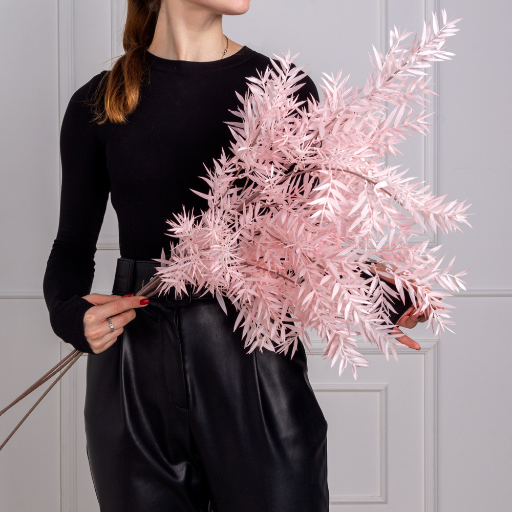 7143/0016-44/1 Ветка искусственая Бамбук h100см, розовый_2