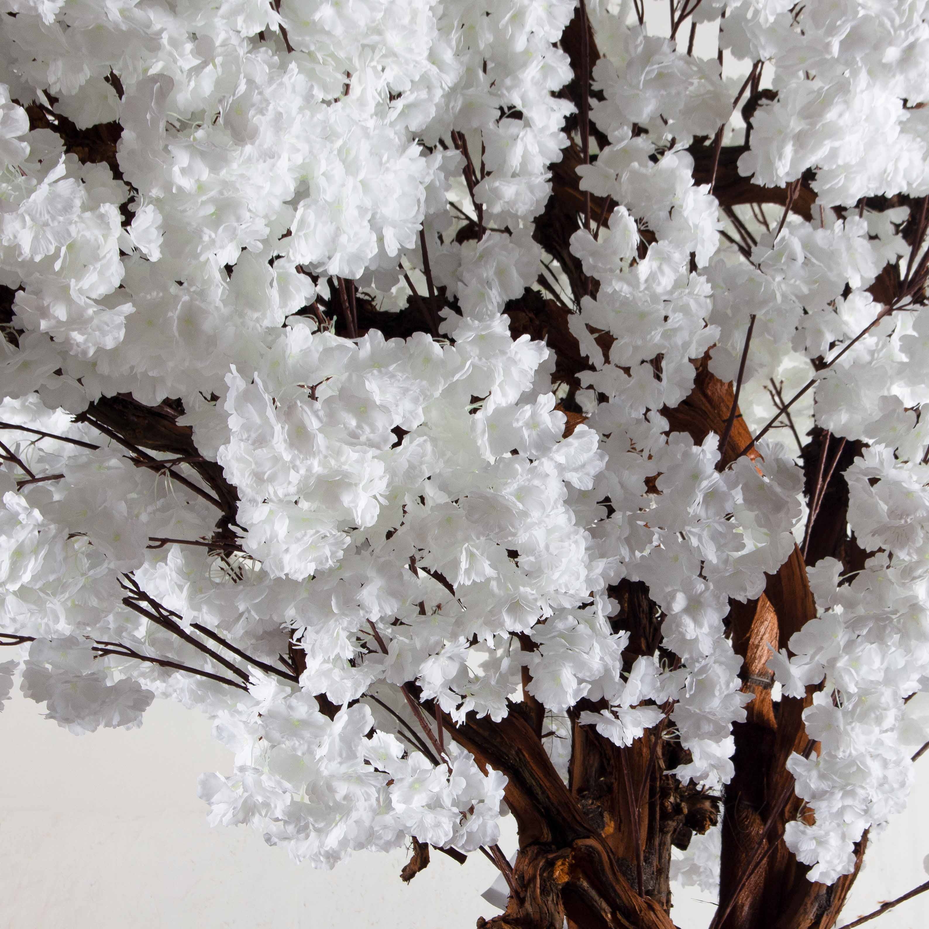 318/ОС/225-2(з)(F) Сакура Элит искусственная пристенная, разборная h318см, белая_4