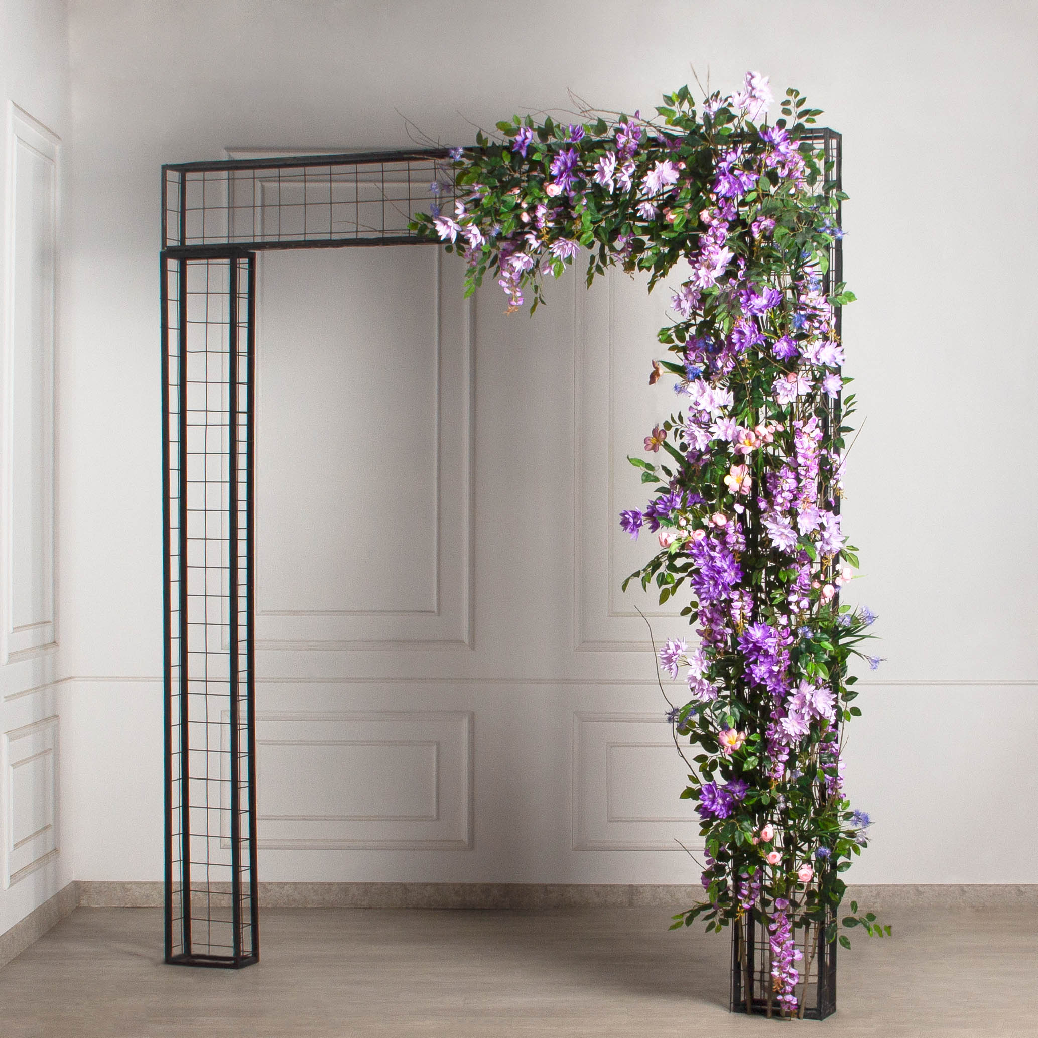 ДЛ154(Пр)(F) Декор входной группы цветочный L100см, пристенный_4