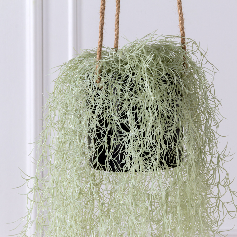 КС81/1 Тилландсия искусственная ампельная в кашпо_1