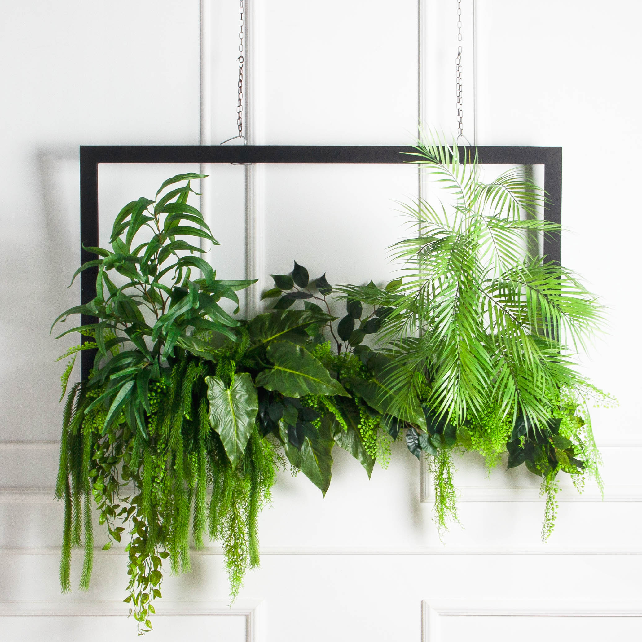 ФК24(F) Фитокартина искусственная Тропический микс в деревянной раме 120хh70см_2