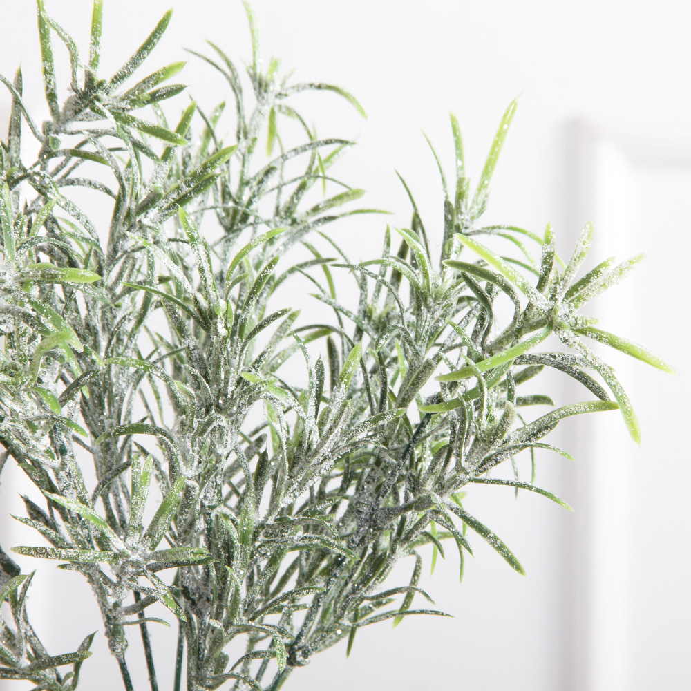 736А/0424-21(F) Розмарин заснеженный НГ с блёстками узк.лист 7частей, h35см(27+8)_3