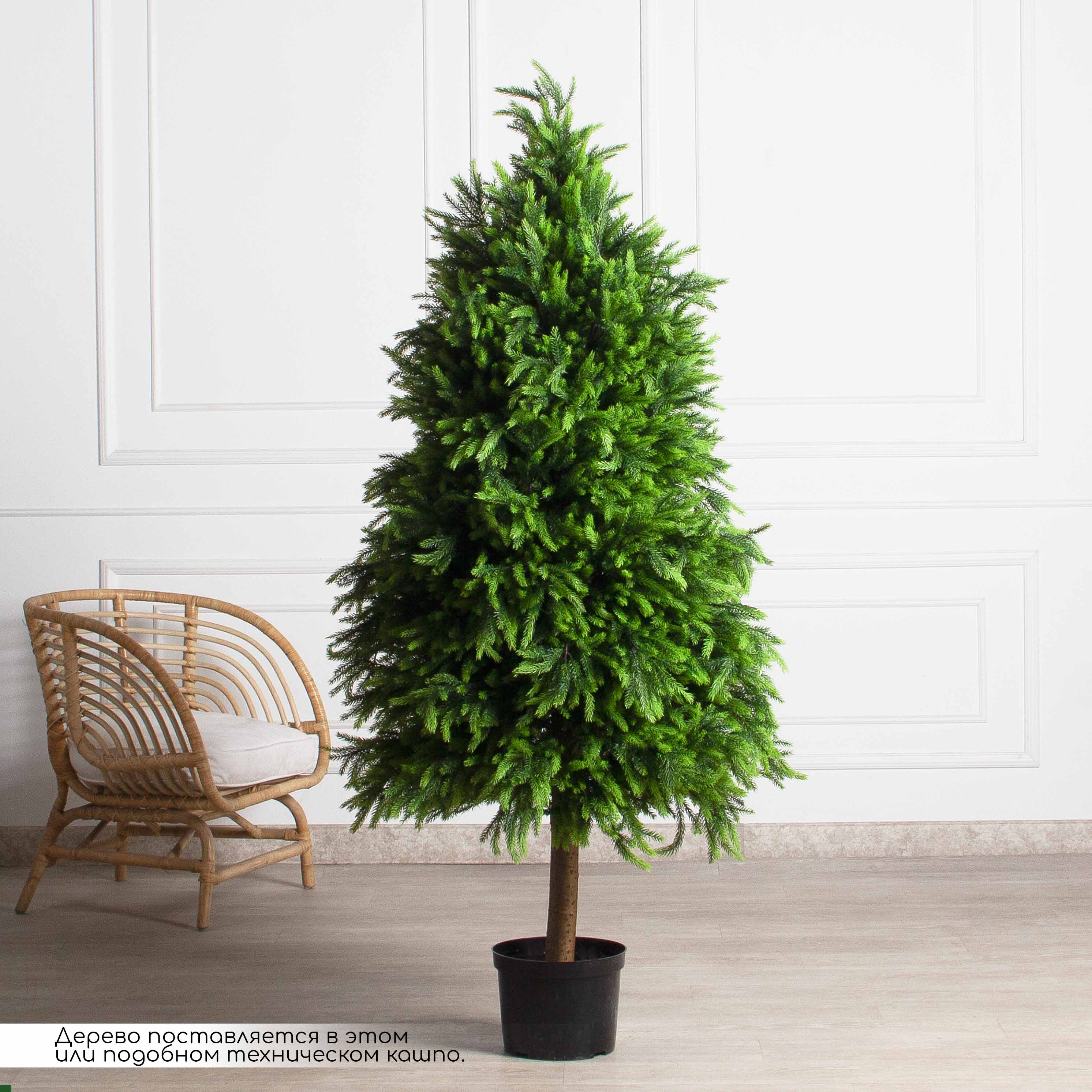 180/628-1(з)(F) Ель искусственная h180см в кашпо_2