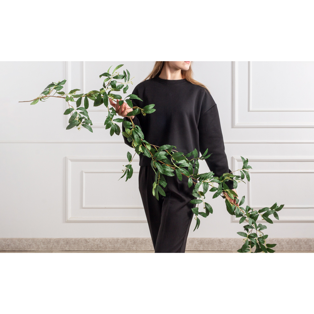 7144А/0228-03(F) Лиана искусственная эвкалипт  h170см, зеленая_2