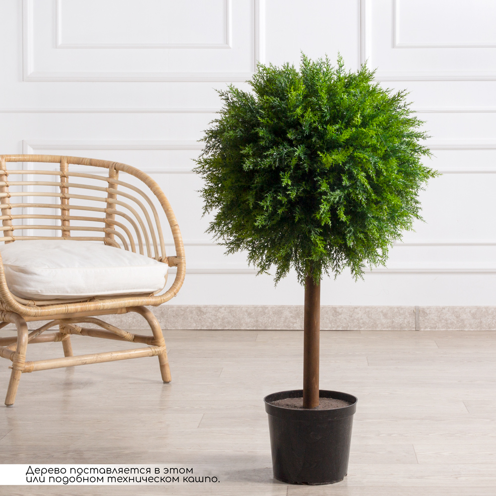 050/ШТ/467(F) Туя искусственная шар Платинум h95см, d50см_10