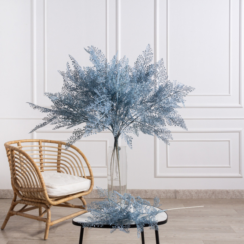 7143/0041-11/21 Ветка Адиантума искусственная hсм, синий