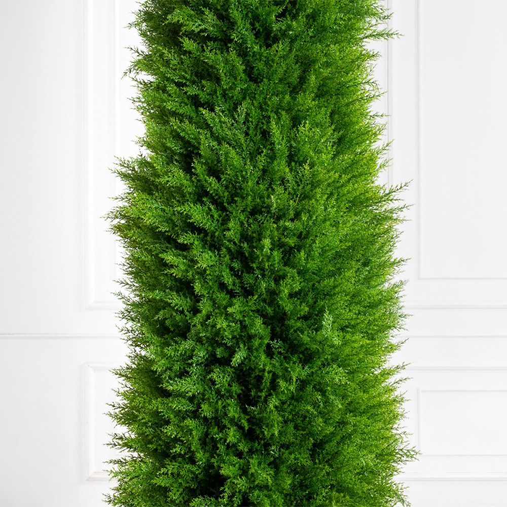 Т380/4677(з)(F) Туя искусственная конус Платинум Грин h380см_3