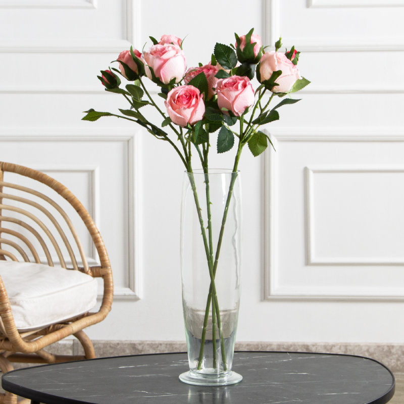 7141А/0108-0360/5(F) Роза искусственная h65см 2головы 2бутона,светло-розовая_1