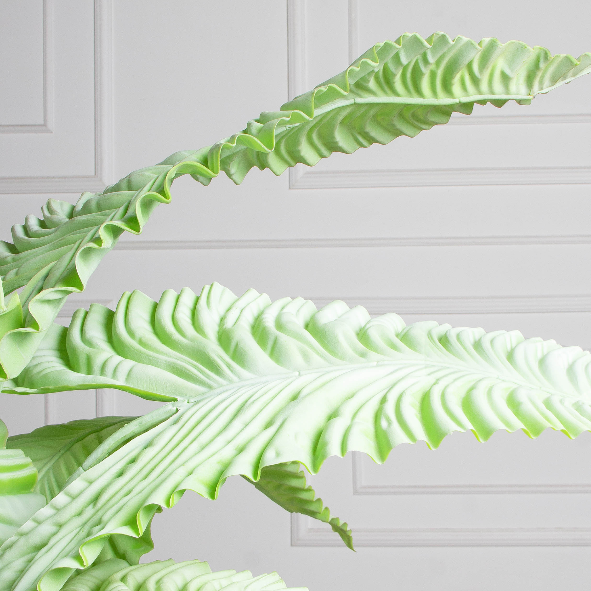 110/К/408-1(з)(F) Каладиум искусственный куст h110см (плотный силикон) мята_4