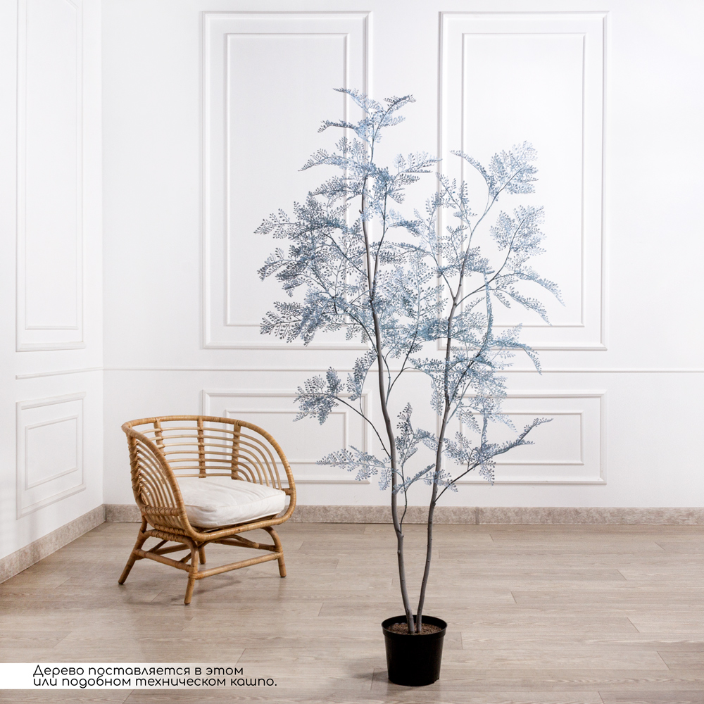 200/РН/ОК/535(F) Дерево искусственное интерьерное h200см, голубое_1
