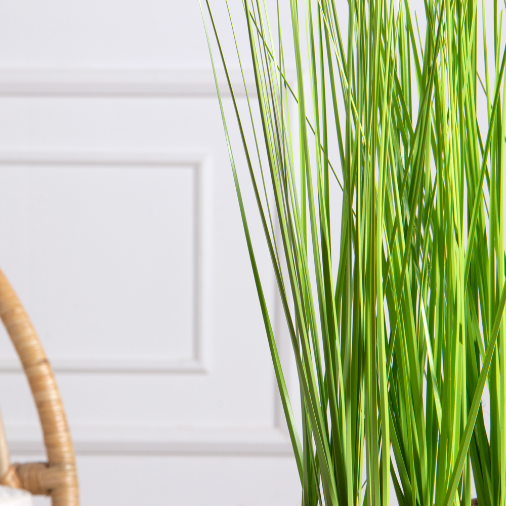 Т0099(F) Трава искусственная h28см в кокосовом боксе 50х10х10см, зеленая_2